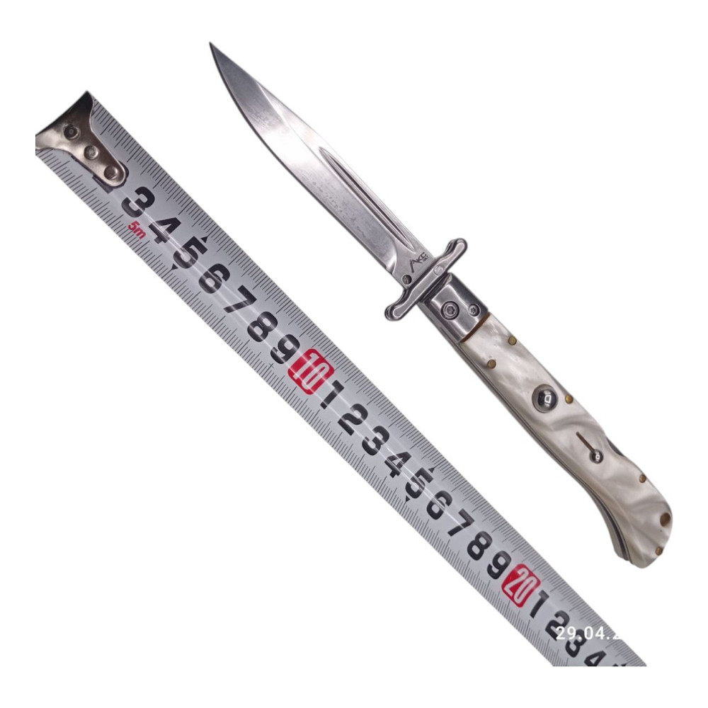 Ніж викидний AKC 9, 332 White Дніпро - фото 2