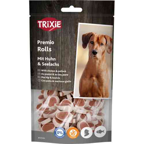 Ласощі Trixie Premio Fish Chicken Rolls для собак роли з куркою та лососем 75 г Київ