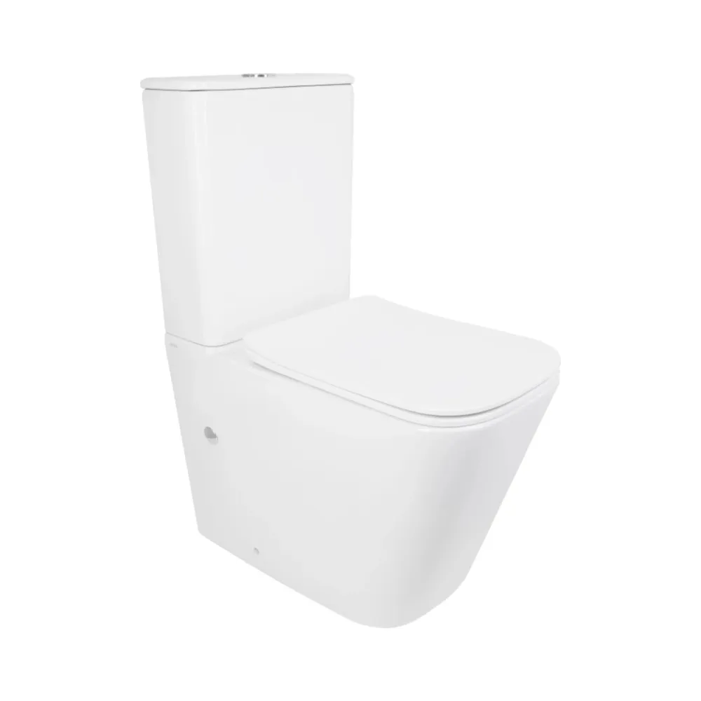 Унітаз підлоговий Qtap Tern Ultra Quiet безобідковий із сидінням Soft-Close QT17226003AW White Київ - фото 17