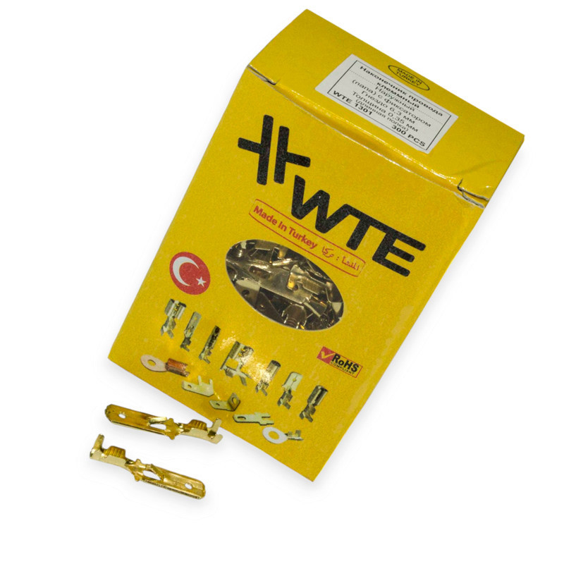 Наконечник дроту "тато" 6,3мм довгий (300шт) WTE Мукачево - фото 1