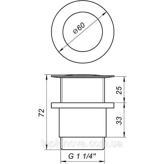 Донний клапан Globus Lux HG-041B (Click-clack) Чернівці