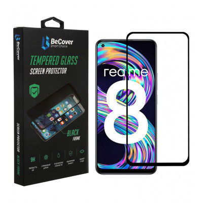 Стекло защитное BeCover Realme 8 / 8 Pro Black (706684) Винница - изображение 1