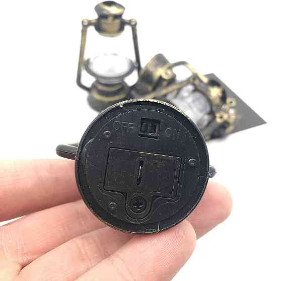 Керосиновая лампа для мини-сада, новогоднего декора, флорариума, миниатюры, интерьера, моделирования Зі світлом Одесса