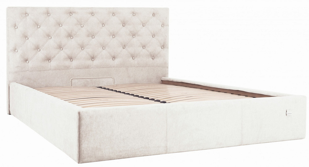 Кровать Coventry VIP 140 х 190 см Мисти Milk С дополнительной металлической цельносварной рамой Бежевый Днепр - изображение 10