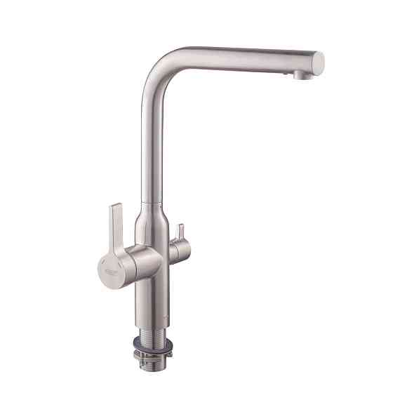 Смеситель для кухни с выходом для питьевой воды Koer KI-72020-02 (из нерж. стали) (KR4797) Киев