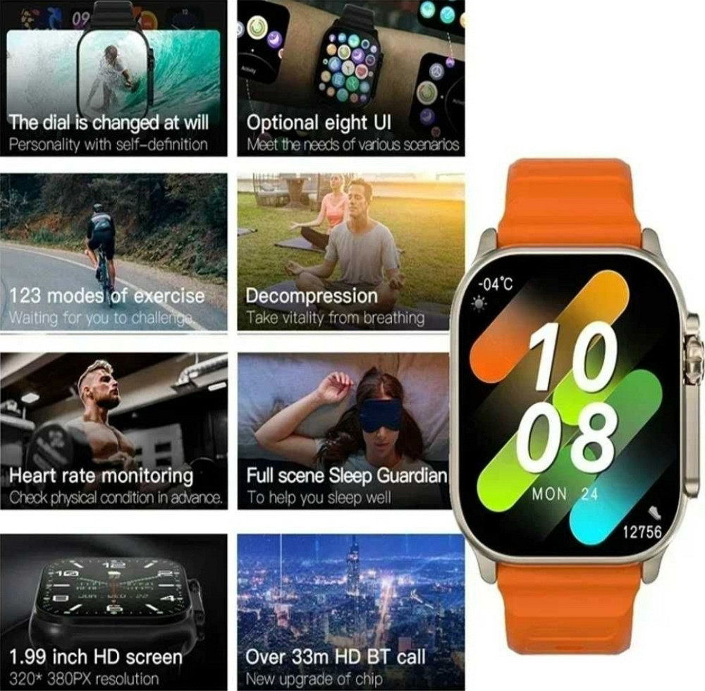 Круті Годинник наручний IWO Ultra 9 Pro Київ - фото 3