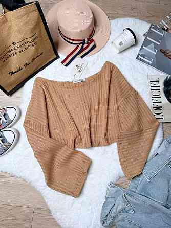 Женский базовый топ турецкая машиная вязка Коричневый, 42/46 Одесса