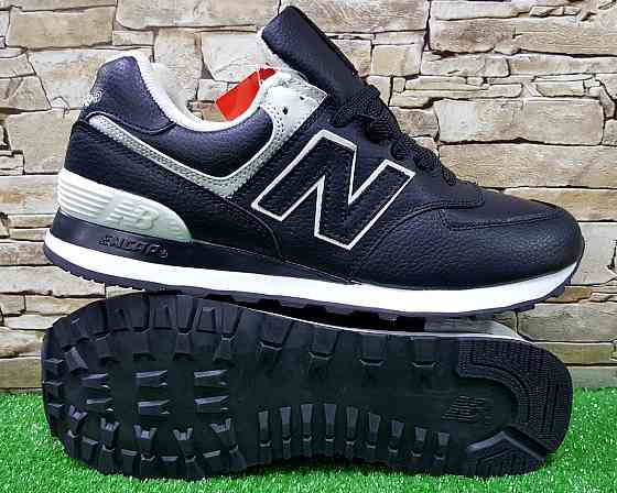 Мужские кроссовки New Balance Black/White ML574EGK ,кожа,оригинал, 46р Киев