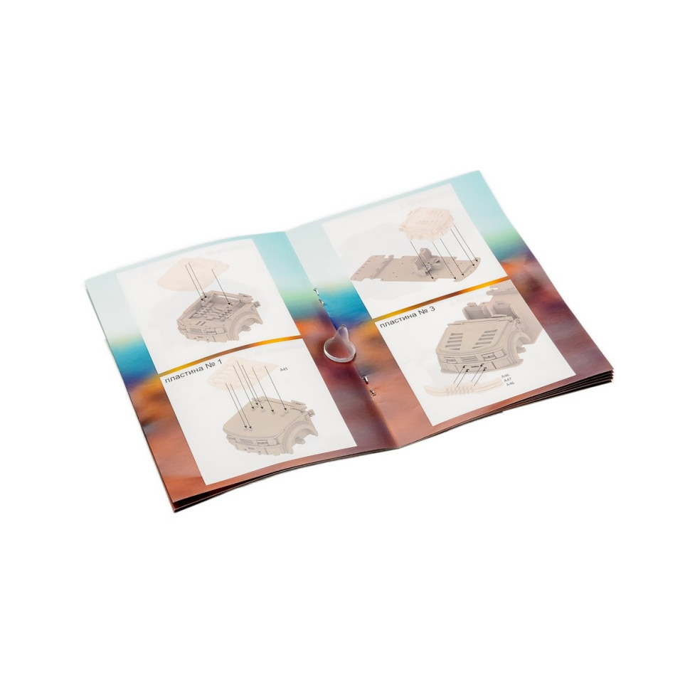 Дерев'яний 3D конструктор "Пікап" Puz-00931, 212 деталей Вінниця - фото 9