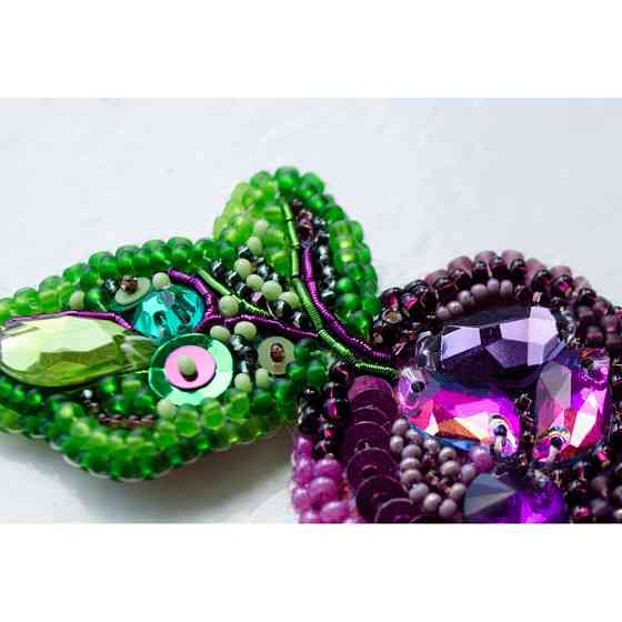 Набір для вишивання бісером прикраси "Бурячок" AD-231 на натуральному полотні Вінниця