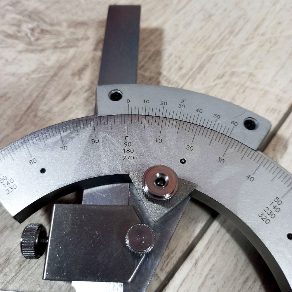 Кутомір універсальний УН-127 тип 2-2 — точний вимірювальний інструмент для заміру кутів по металу та дереву. Харків - фото 9
