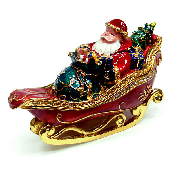 Шкатулка под Фаберже новогодняя Дед Мороз Киев - изображение 1