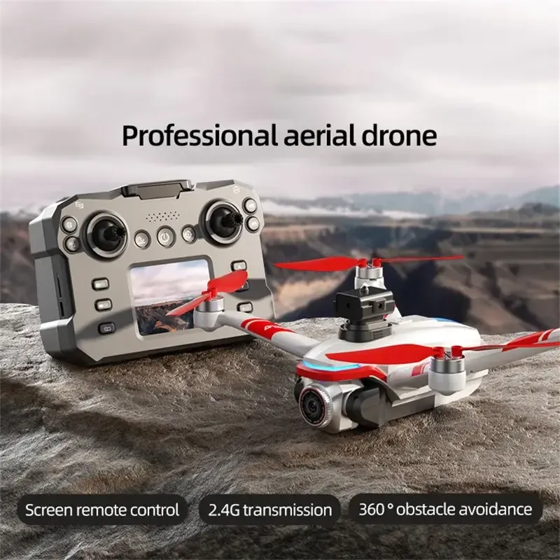 Беспроводный дрон с экранным пультом дистанционного управления FPV-камерой, оптическим позиционированием и системой управления XKJ K15MAX Белый Коломыя - изображение 2