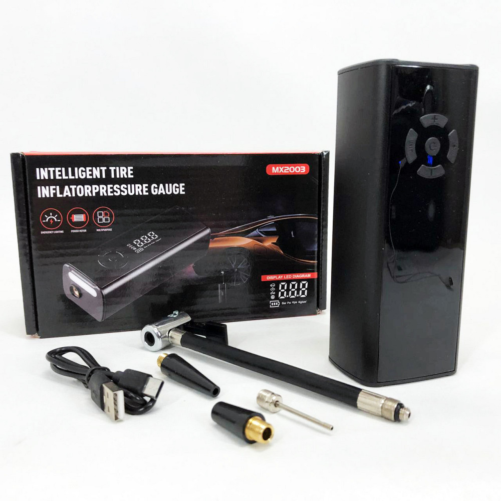 Портативный компрессор для машины MX20033, Мощный портативный воздушный компрессор насос KQ-57 Киев - изображение 4