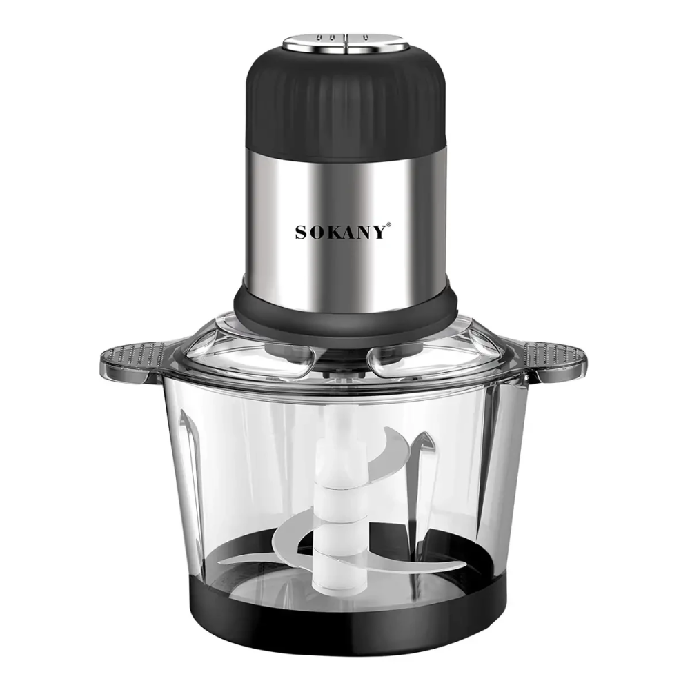 Чопер подрібнювач 800 Вт 4 леза з чашею на 1,5 літри м'ясорубка Sokany SK-7025A Київ - фото 1