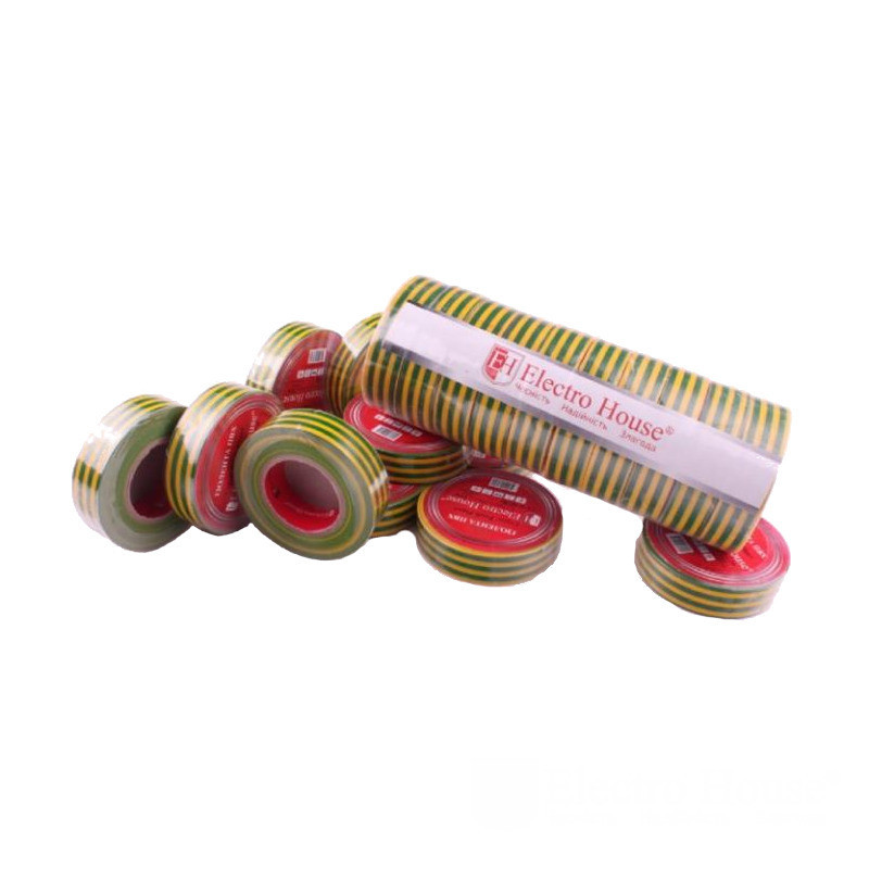 Желто-зеленая изоляционная лента 11 м Днепр - изображение 2