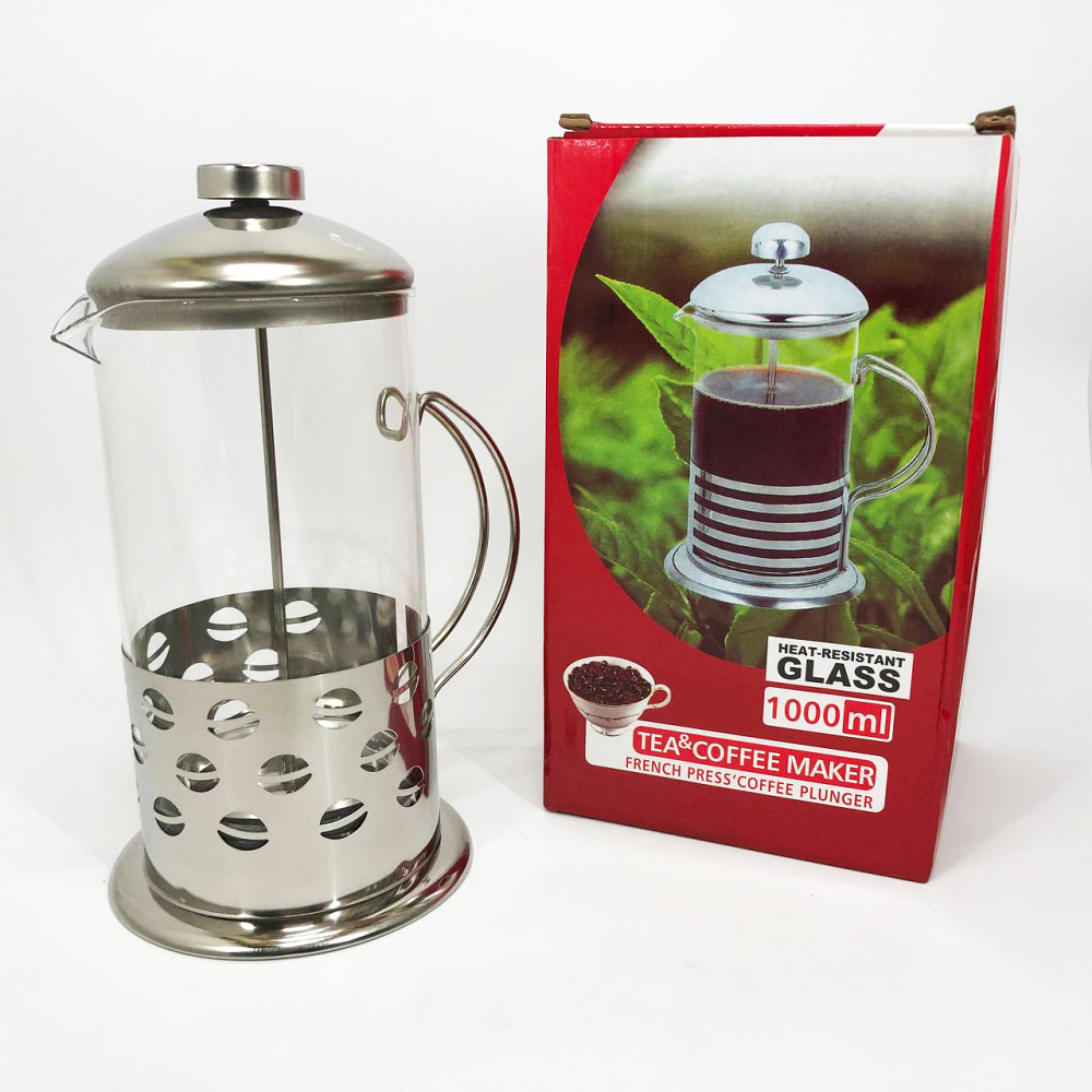 Домашний френч-пресс Unique, Заварники для чая и кофе, Стильный френч-пресс для чая и кофе DV-20 Львов - изображение 7