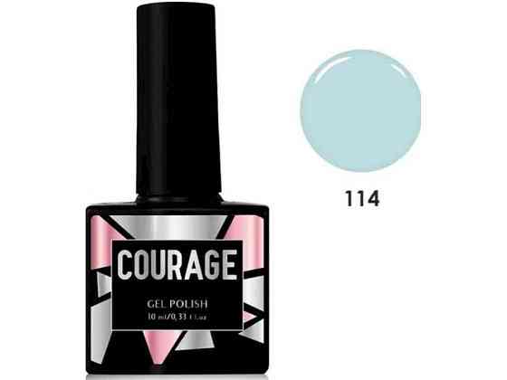 Гель-лак 10мл для ногтей No114 Голубая мята ТМ COURAGE Киев