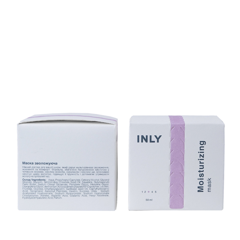 Зволожувальна маска для обличчя Moisturizing Mask INLY 50 мл Київ - фото 2