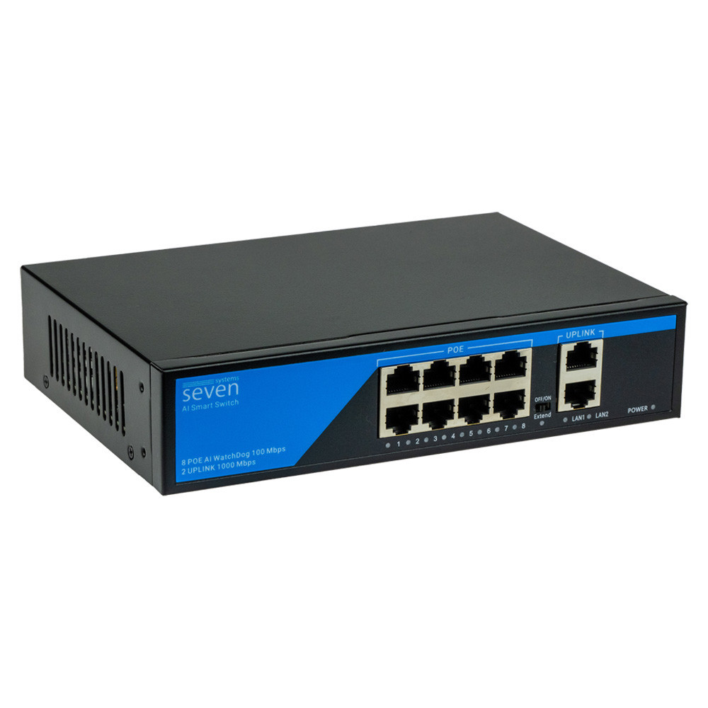 PoE коммутатор 8 портов SEVEN P-7328G Киев - изображение 1