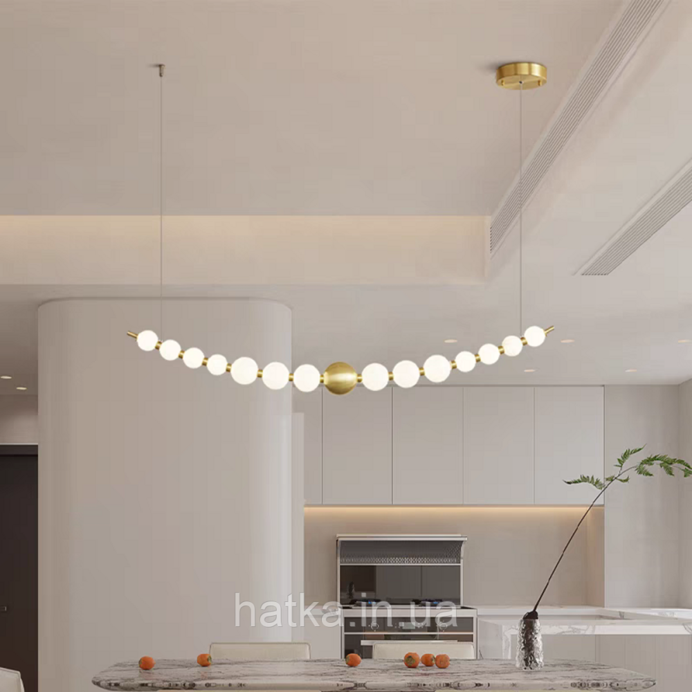 Люстра сучасна підвісна перлина VALESO G3872-15 Copper 27W Київ - фото 2