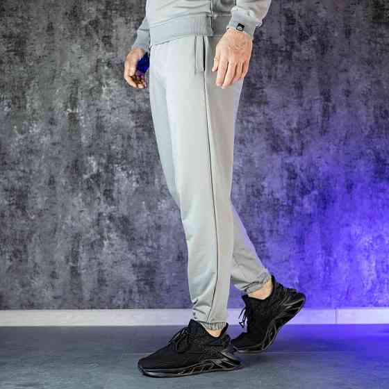 Чоловічі штани джогери з кишенями сталеві Pobedov 95 Київ