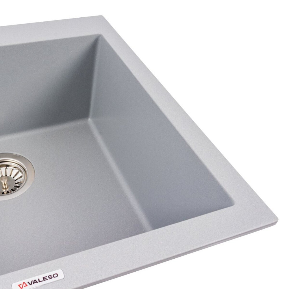 VALESO Гранітна мийка VALESO GALAX 5050 матова Сірий металік Киев - изображение 3