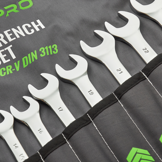 Набор комбинированных ключей WINSO PRO Cr-V, 14 шт (8–32 мм), в чехле Киев