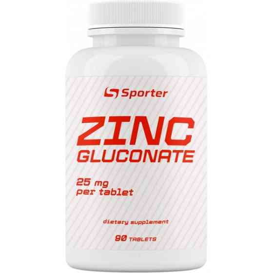 Цинк Sporter Zinc Gluconate 25 mg 90 tabs Луцк