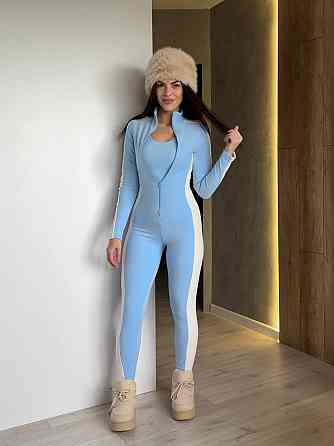 Жіночий теплий термо костюм: комбінезон і топ трикотаж пума Одеса