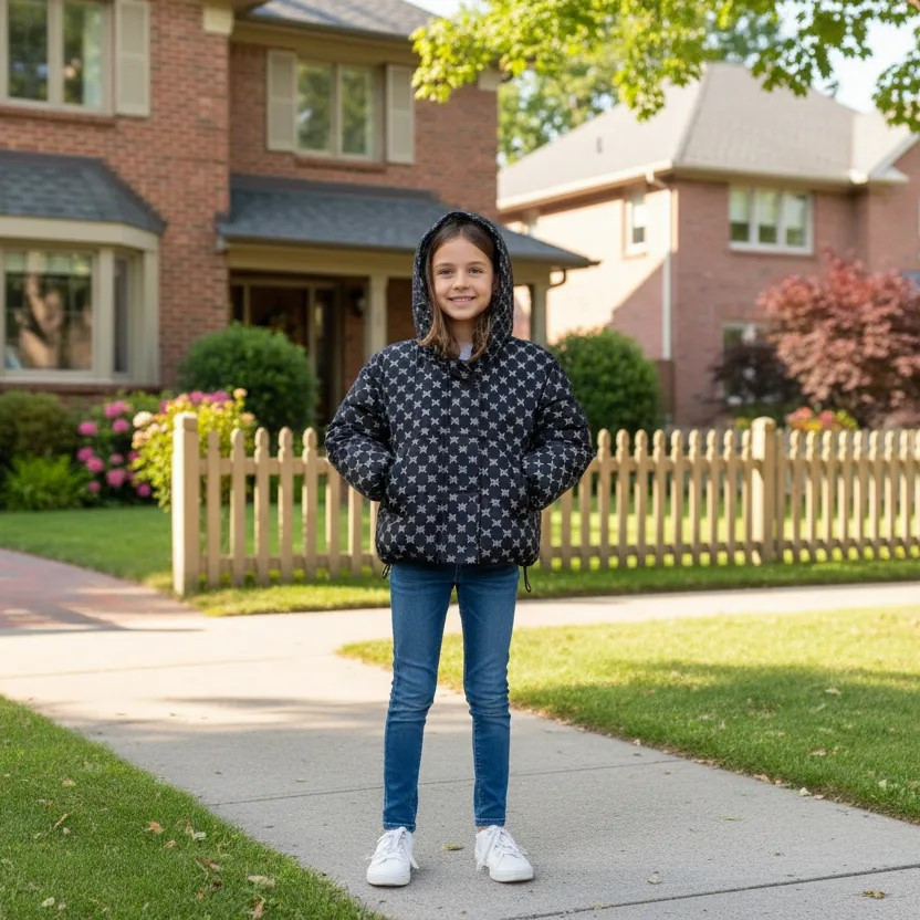 Демисезонная курточка для девочки оверсайз черная 116,122,128,134,140 Николаев - изображение 3