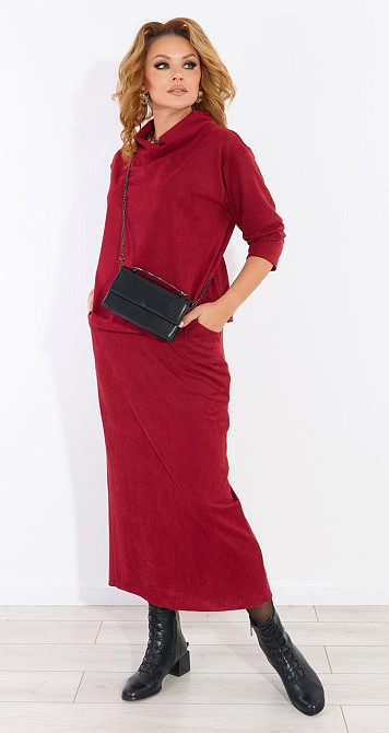 Замшевий костюм зі спідницею (52) Київ - фото 5