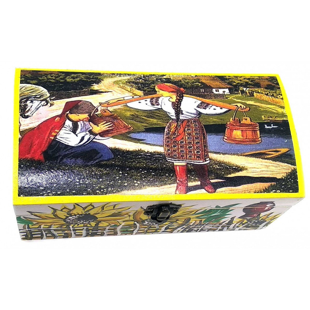 Скринька з дерева Несе Галя воду Київ - фото 1