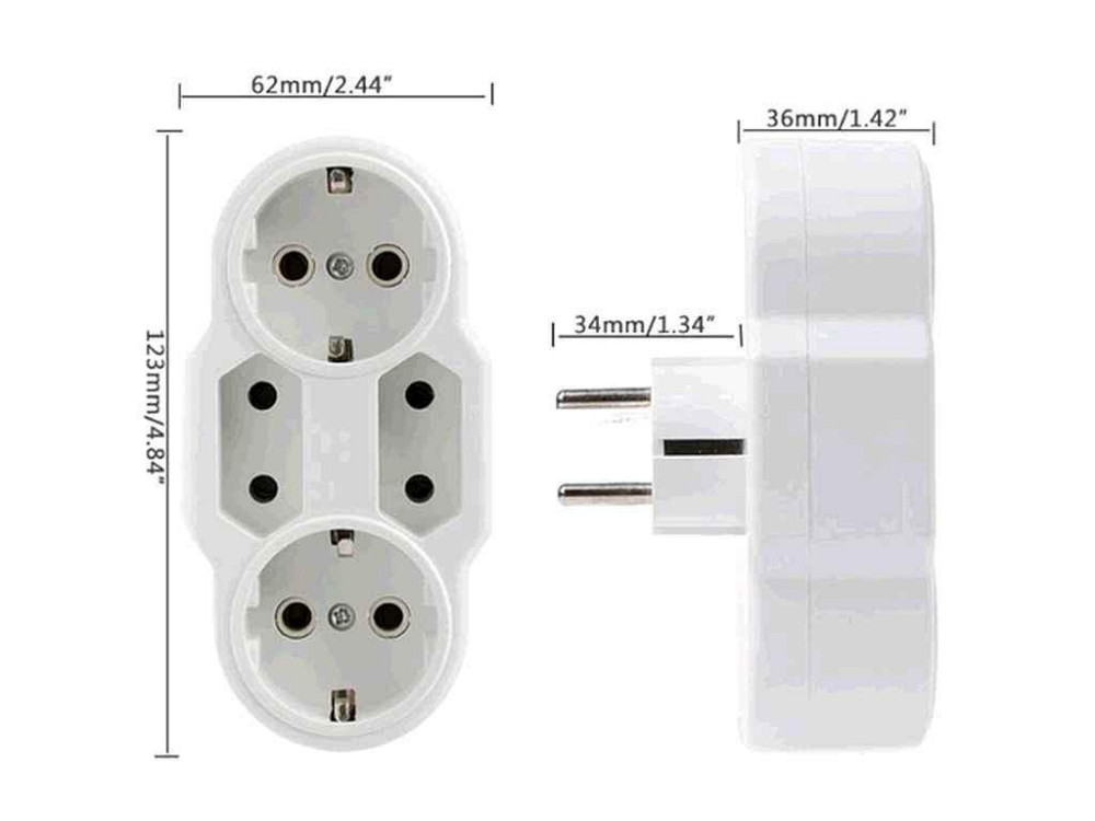 Перехідник пластик 22 Socket Plug LMR10-72 ТМ КИТАЙ Київ - фото 1