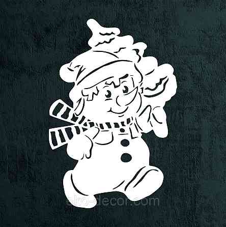 Декоративне настінне Панно «Сніговик», Декор на стену Київ