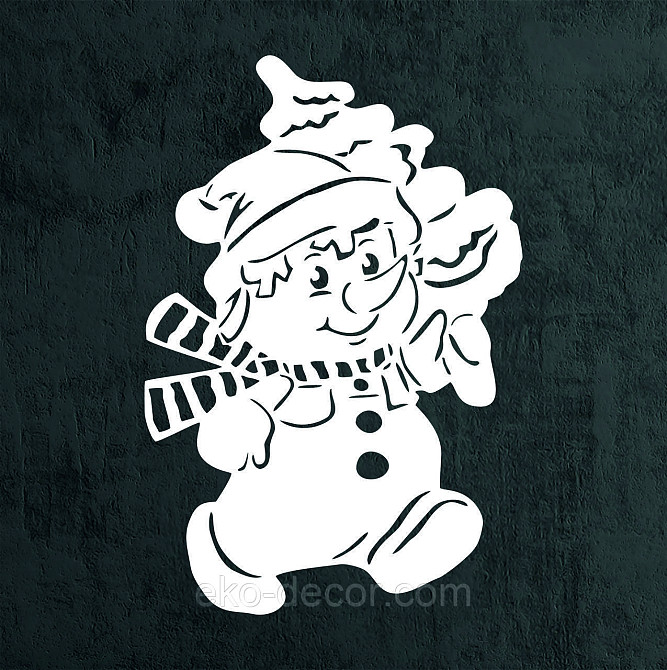 Декоративне настінне Панно «Сніговик», Декор на стену Київ - фото 6