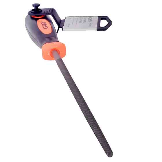 Напильник круглый 200мм №2 двухкомпонентная рукоятка GRAD (4408165) Київ