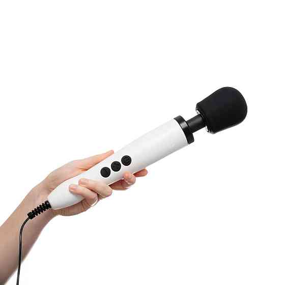 Вібромасажер DOXY Original White, дуже потужний, живлення 220В Sex Aura Київ