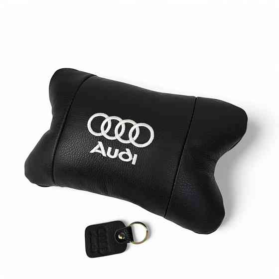 Підголовник-подушка для автомобіля під шию Audi Ауди 1шт, Сувенірні CG-339 автомобільні подушки Київ