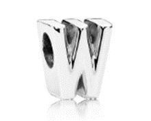 Срібна намистина Пандора  "Літера W" MasterSem Київ - фото 1