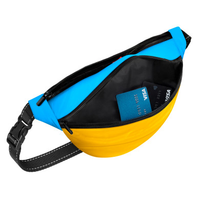 Поясна сумка-бананка для собак WAUDOG Family "Colors of freedom" 33х17х10 см (363-4020) Вінниця - фото 3