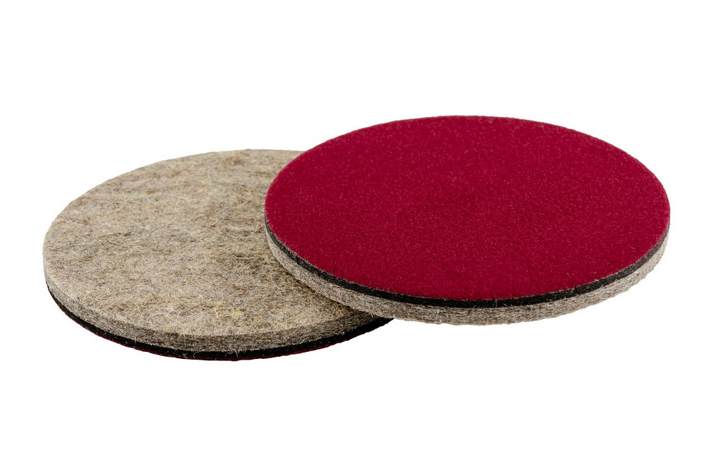 Круг полірувальний MASTERTOOL на липучці з натуральної повсті жорсткий вологостійкий 6 мм Ø 125 мм набір 5 шт 08-9612 Коломыя - изображение 9