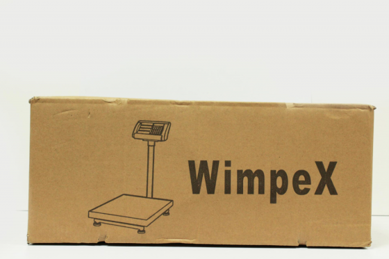 Товарні ваги WX-120kg 30x40 Wimpex до 120 кг, точність 20 г, сталева платформа, акумулятор та живлен Київ