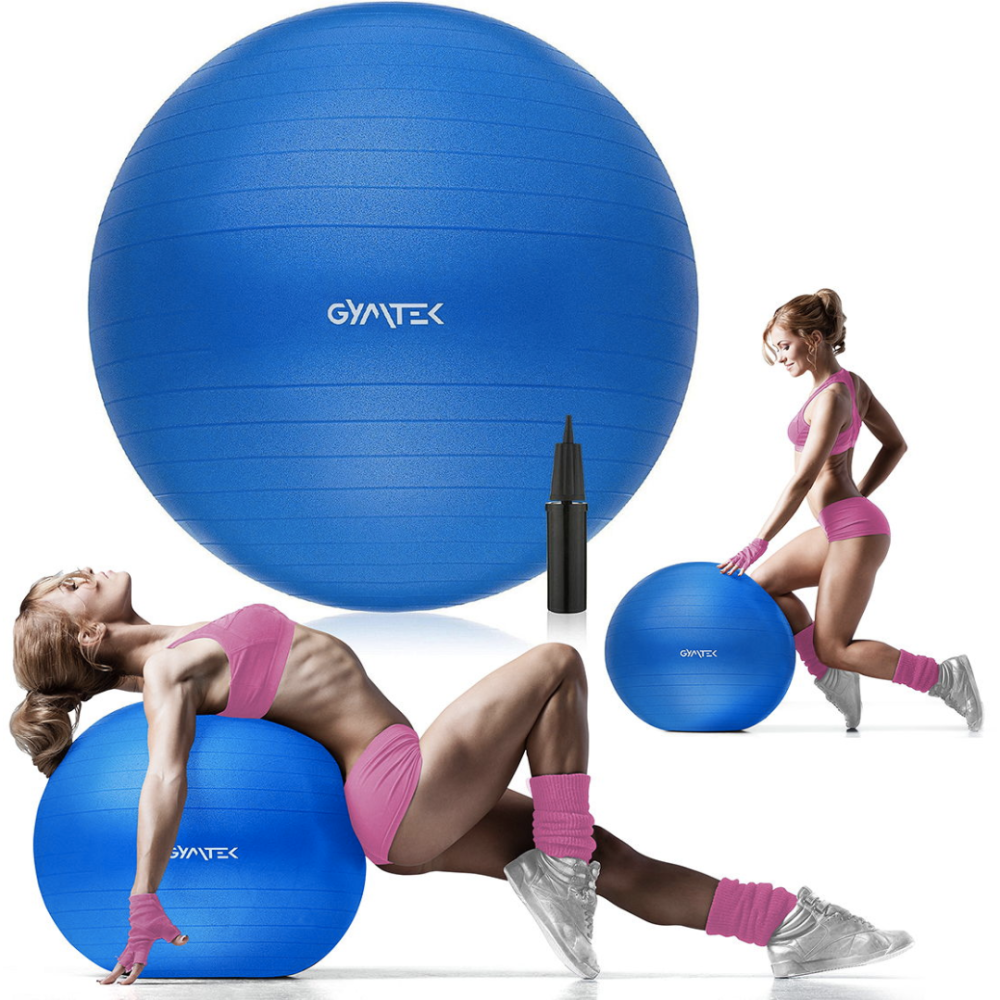 Фітбол Gymtek 65см синій + насос Киев - изображение 2