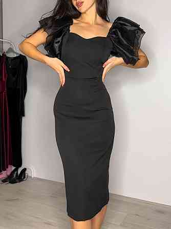 Женское элегантное платье с пышными рукавами из органзы костюмка 44/46 Одесса