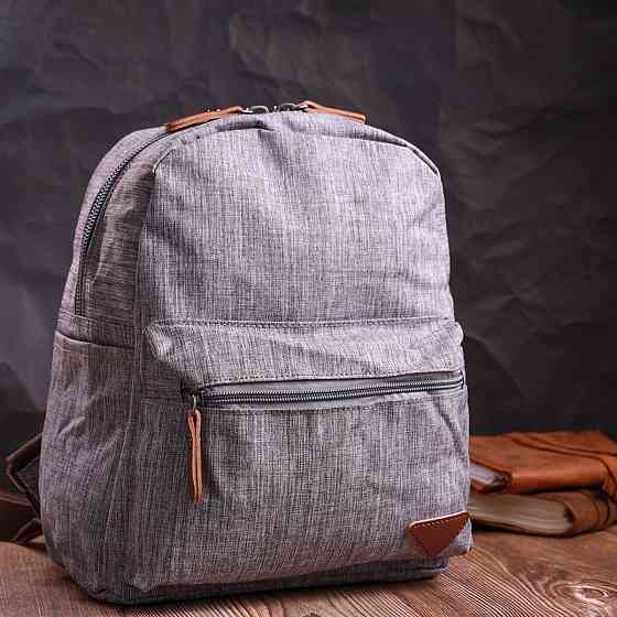 Чудовий рюкзак чоловічий з текстилю Vintage 22240 Сірий Київ