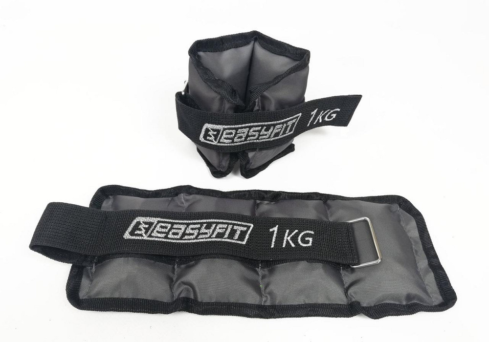 EasyFit Обтяжувачі для ніг та рук з металом EasyFit Metal 1 кг (пара) Коломыя - изображение 3