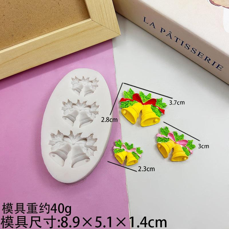 Молд силиконовый Колокольчики 89 на 51 мм серый Киев - изображение 2