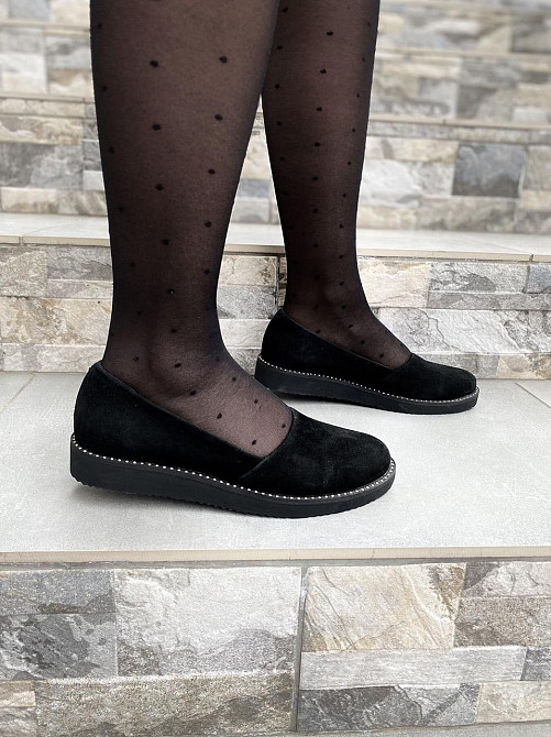 BOGATKO Балетки жіночі BOGATKO 8131 чорні (весна-осінь, замша натуральна) (3542) лише 37р.39р. Коломыя - изображение 3