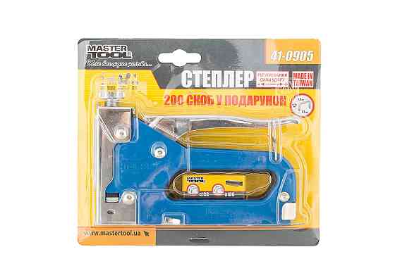 MASTERTOOL Степлер пружинний MASTERTOOL скоба R53 4-14 мм, плавне регулювання сили удару, корпу Київ